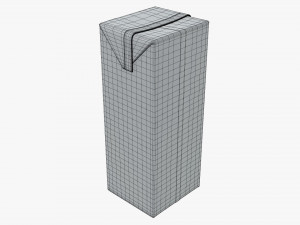 juice cardboard pack packaging 1000ml Modelo 3D