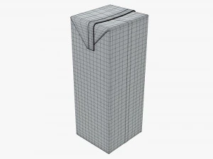 juice cardboard pack packaging 1000ml 3D Model