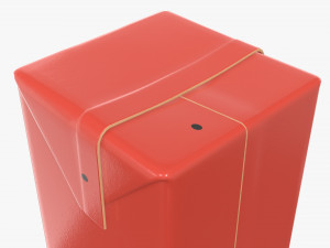 juice cardboard pack packaging 1000ml slim Modello 3D