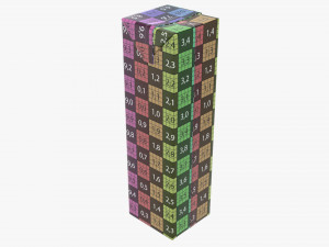 juice cardboard pack packaging 1000ml slim Modello 3D