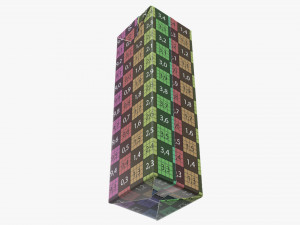 juice cardboard pack packaging 1000ml slim Modello 3D