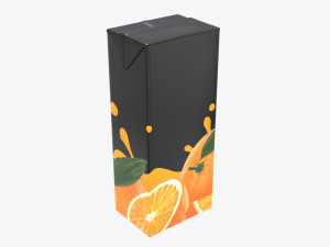 juice cardboard pack packaging 1500ml 3D Model