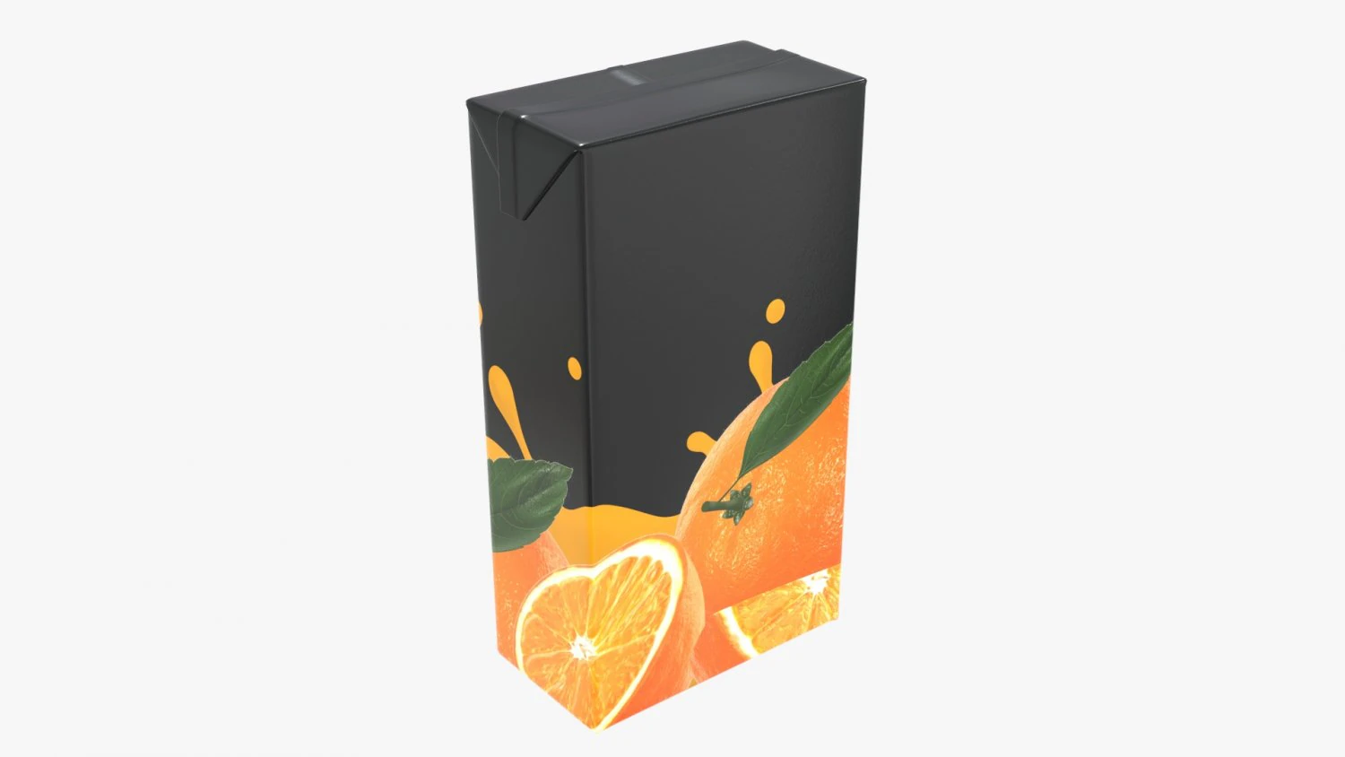 juice cardboard pack packaging 2000ml 3D Model .c4d .max .obj .3ds .fbx .stl .blend