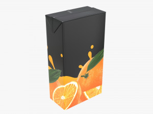 juice cardboard pack packaging 2000ml 3D Model