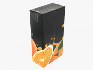 juice cardboard pack packaging 2000ml 3D Модель