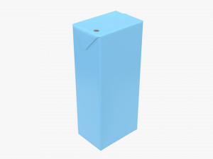 juice cardboard pack packaging for kids 200ml 3D Model