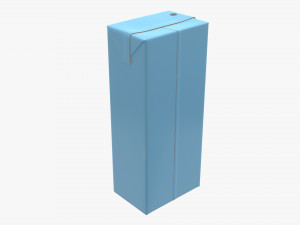 juice cardboard pack packaging for kids 200ml Model 3D
