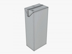 juice cardboard pack packaging for kids 200ml Model 3D