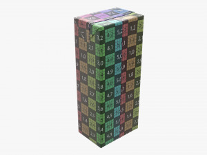 juice cardboard pack packaging for kids 200ml Model 3D