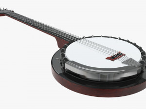 banjo musical instrument 3D Модель