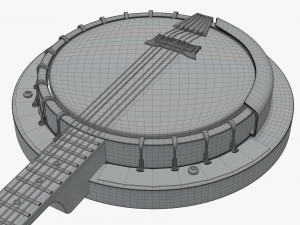 banjo musical instrument 3D Модель