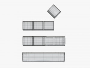 chocolate bars with wrapping half broken 3D Model