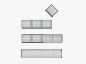 chocolate bars with wrapping half broken 3D Model
