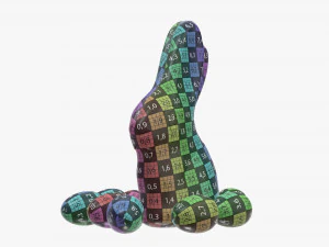 chocolate bunny with eggs 3D Model