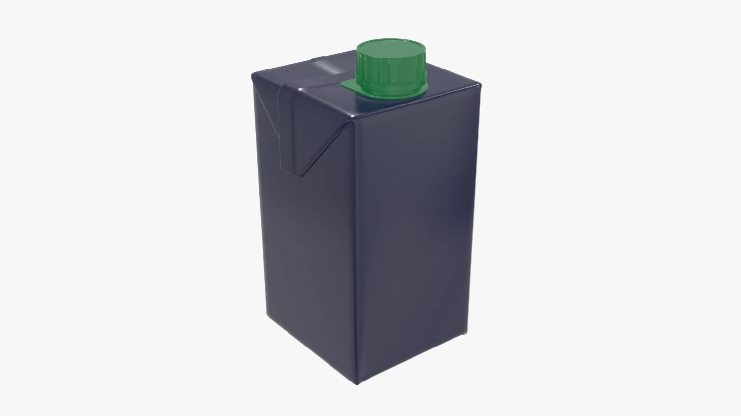 juice cardboard pack packaging with cap 500ml 3D Model .c4d .max .obj .3ds .fbx .stl .blend 