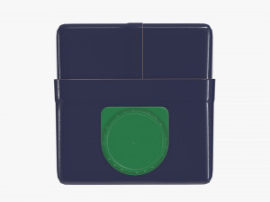juice cardboard pack packaging with cap 500ml Model 3D