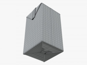 juice cardboard pack packaging with cap 500ml Model 3D