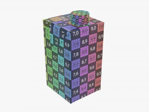 juice cardboard pack packaging with cap 500ml 3D Model