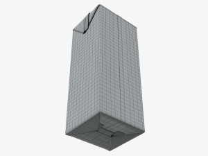 juice cardboard pack packaging with cap 1000ml 3D 모델