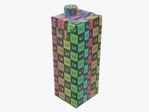 juice cardboard pack packaging with cap 1000ml 3D 모델