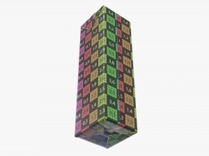 juice cardboard pack packaging with cap 1000ml slim 3D मॉडल