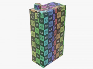 juice cardboard pack packaging with cap 2000ml 3D Model
