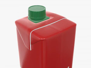 milkshake cardboard pack packaging with cap 470ml 3D Model