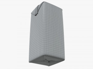 milkshake cardboard pack packaging with cap 470ml Model 3D