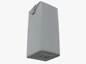 milkshake cardboard pack packaging with cap 470ml 3D Model