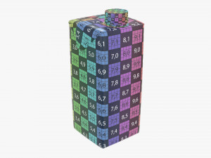 milkshake cardboard pack packaging with cap 470ml Model 3D