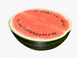watermelon half sliced Modelo 3D