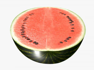 西瓜半片 3D 模型