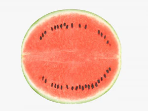 西瓜半片 3D 模型