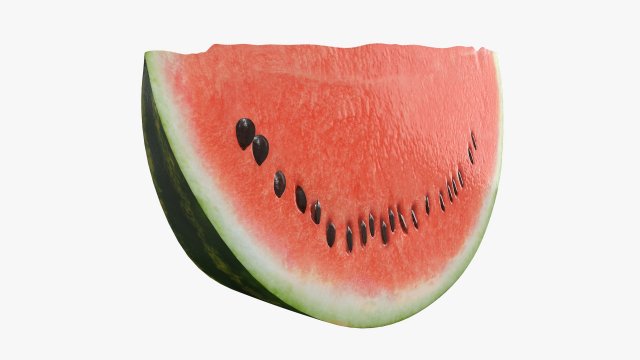 watermelon single slice Modèle 3D .c4d .max .obj .3ds .fbx .stl .blend 