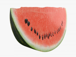 watermelon single slice Model 3D