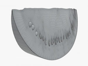 watermelon single slice Modèle 3D
