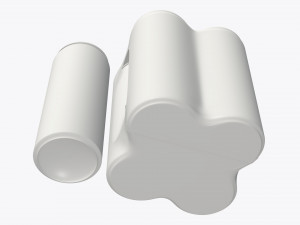 packaging wrapping for four slim 250ml beverage soda cans 3D Model