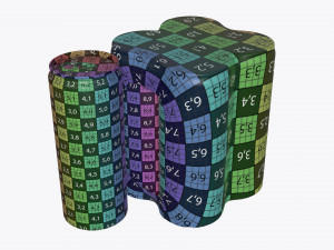 packaging wrapping for four slim 250ml beverage soda cans 3D Model