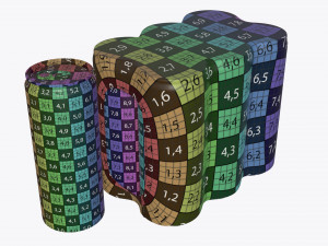 packaging wrapping for six slim 250ml beverage soda cans 3D Model