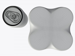 packaging wrapper for standard four 330ml beverage soda beer cans 3D मॉडल