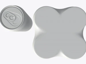 pembungkus kemasan untuk empat kaleng bir soda minuman standar 500ml Model 3D