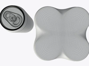 pembungkus kemasan untuk empat kaleng bir soda minuman standar 500ml Model 3D