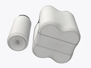 pembungkus kemasan untuk empat kaleng bir soda minuman standar 500ml Model 3D