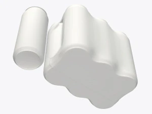 packaging wrapper for standard six 500ml beverage soda beer cans 3D Model