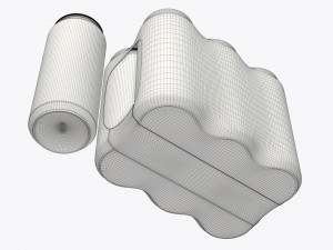 packaging wrapper for standard six 500ml beverage soda beer cans Modelo 3D