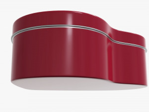 metal tin heart shaped Modelo 3D