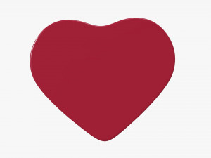 metal tin heart shaped Modelo 3D