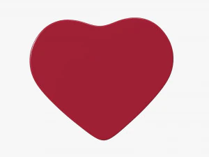 metal tin heart shaped 3D Model