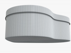 metal tin heart shaped Modelo 3D