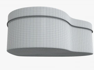 metal tin heart shaped 3D Model